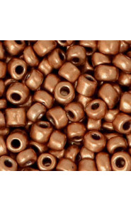 Seed beads 6/0 (4mm) Orange brown